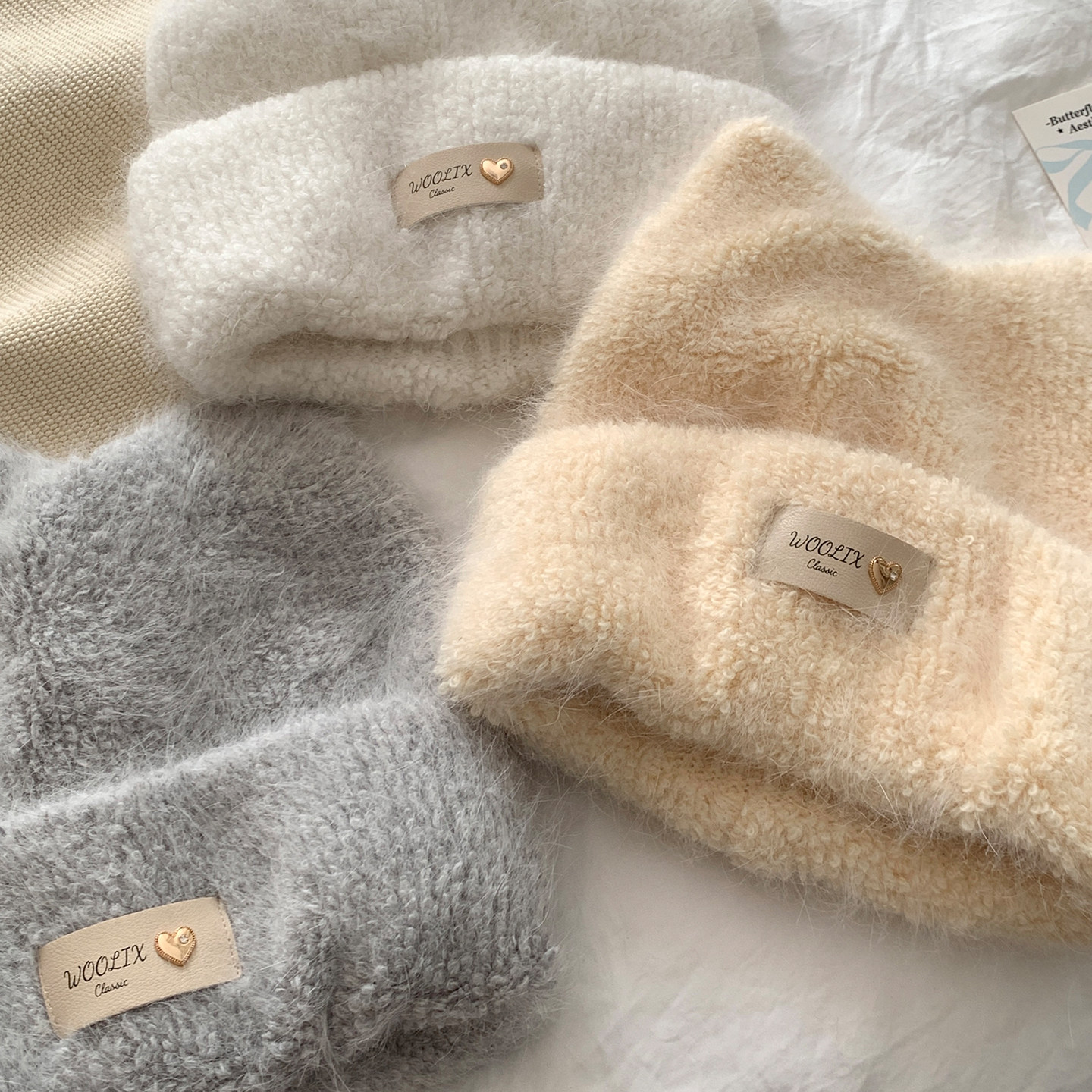 甜美可爱猫耳朵毛茸茸兔毛针织帽女秋冬季显脸小保暖护耳毛线帽子,淘宝优惠券,粉丝福利购,淘宝优惠卷