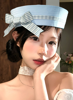 可爱蝴蝶结水手帽女cos拍照jk帽