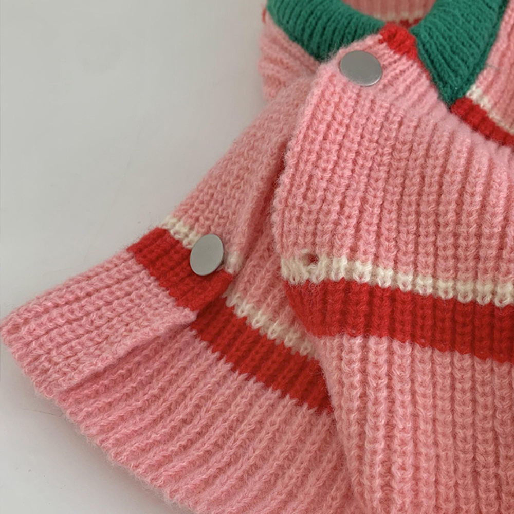 巴拉克拉法帽女秋冬季韩国套头保暖针织毛线帽粉色帽子围巾一体潮