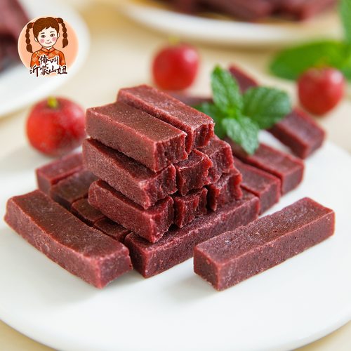 沂蒙山妞桑葚山楂条网红无添加剂儿童孕妇零食山楂糕特产小包装 - 图3