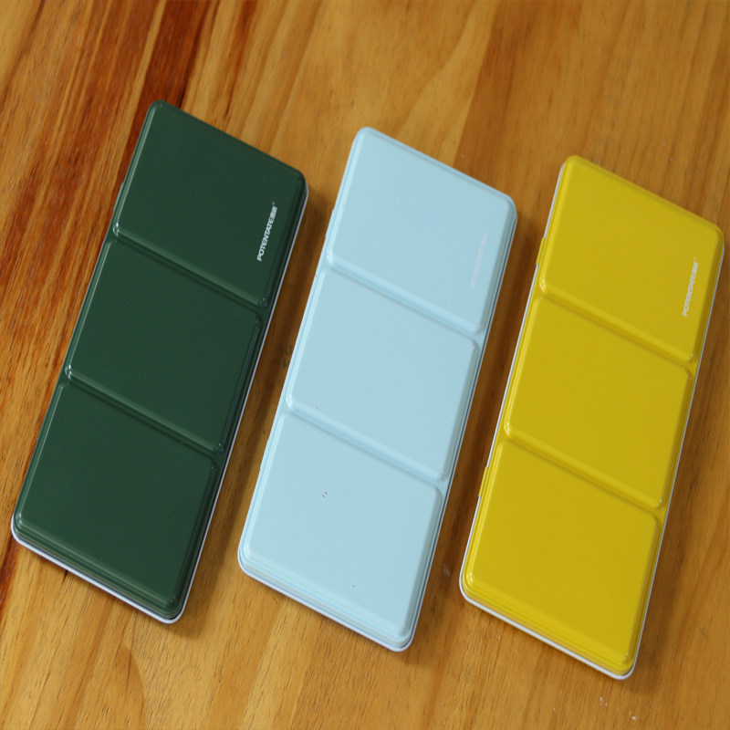 遵爵铁盒24色固体颜料空盒子白夜固体水彩学生级空盒颜料空盒罗莎16色固体水彩颜料盒子固体颜料收纳盒,淘宝优惠券,粉丝福利购,淘宝优惠卷