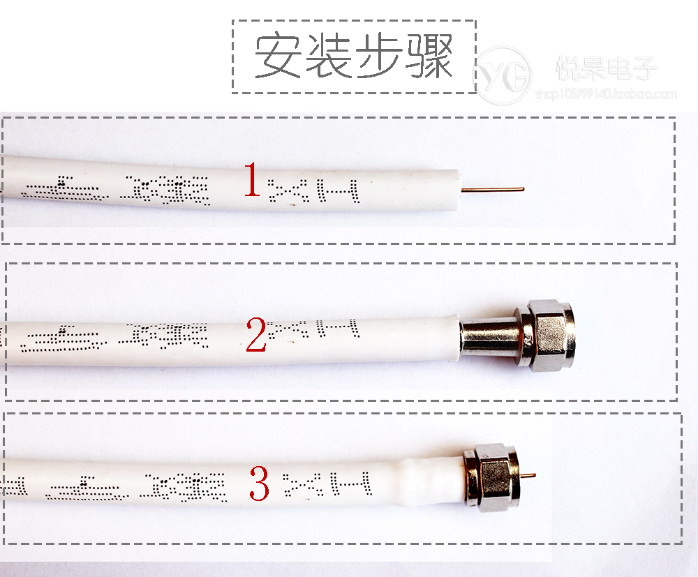 机顶盒英制F头有线墙壁闭路线电视盒子插头螺纹螺丝带针接头-图1