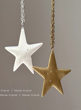 冷淡风金属星星小众项链