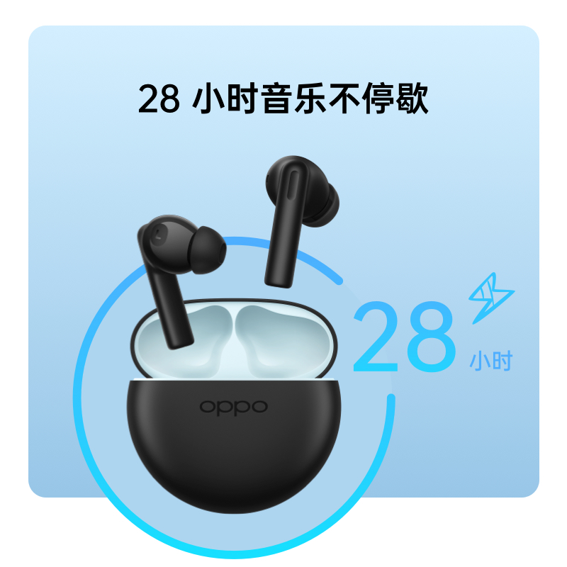 OPPO蓝牙耳机OPPO Enco Air2i新款降噪入耳式真无线耳机超长续航-图1