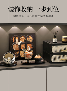 中古风摆件高级感小众客厅电视柜