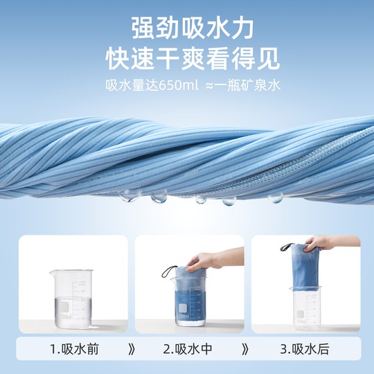 速干浴巾游泳毛巾运动健身保暖成人男女专用便携式吸水浴袍沙滩巾