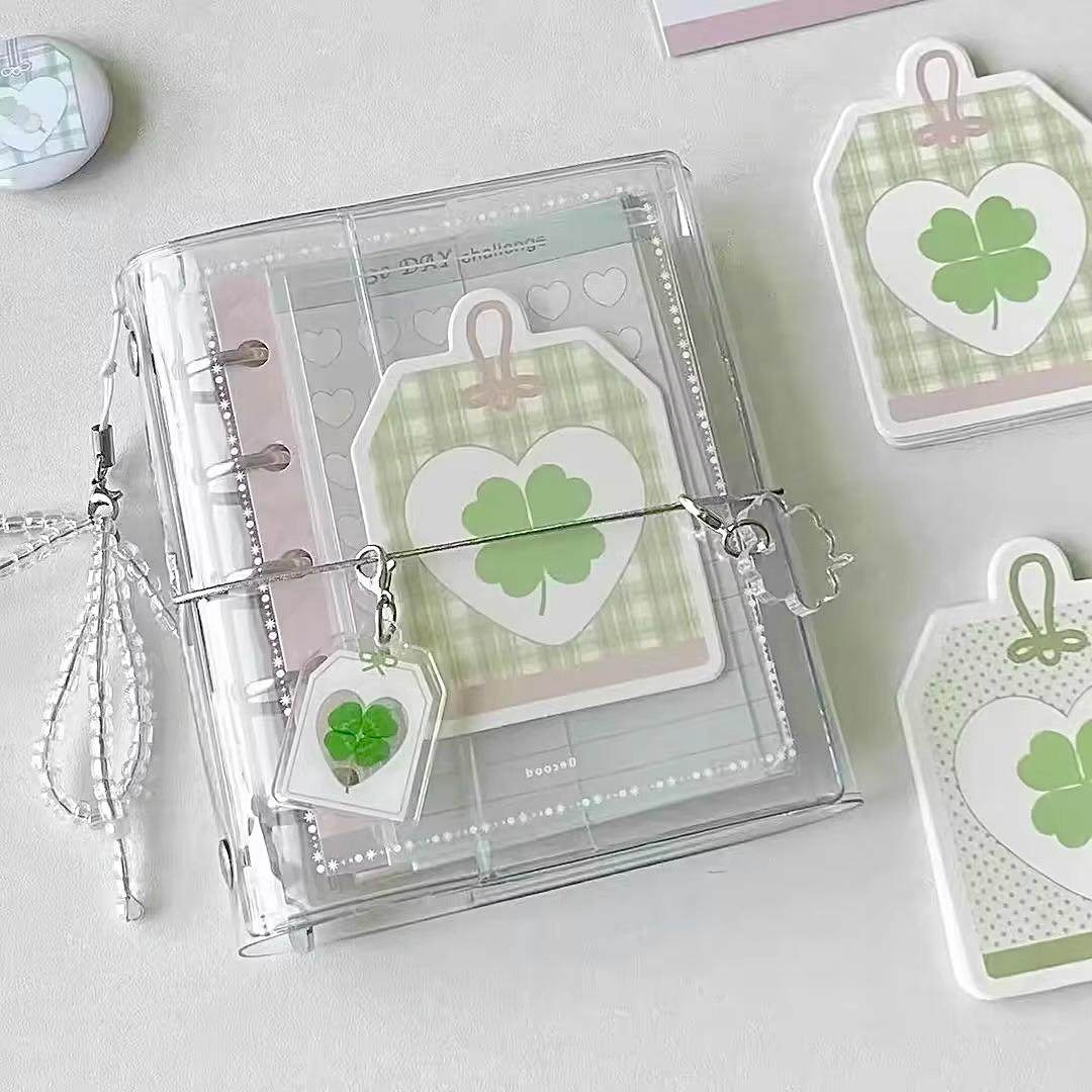 ins风纯色透明m5活页手账本高颜值简约随身日程记事本清新日记本,淘宝优惠券,粉丝福利购,淘宝优惠卷