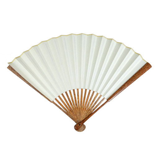 9 5寸16方芝麻棕竹宣纸折扇苏工观音竹文玩扇中国风扇骨古风扇子