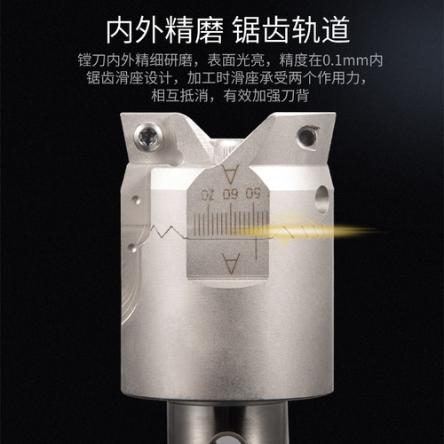 双刃TWN粗镗刀刀杆BT40可调式CNC深孔镗刀头TWE数控CKB/BST镗刀柄 - 图1