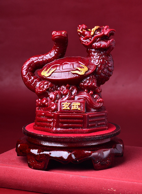 青龙白虎摆件玄关朱砂补木