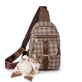 Универсальная брендовая сумка через плечо, модная полиуретановая сумка для телефона, нагрудная сумка, коллекция 2023, в корейском стиле