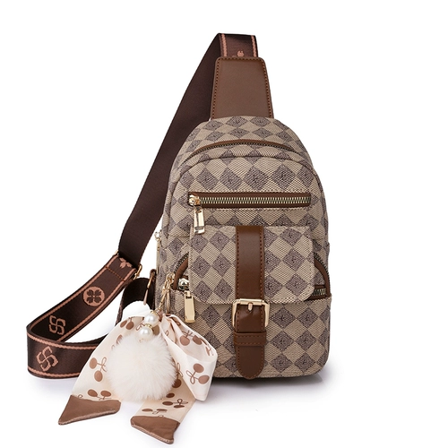 Универсальная брендовая сумка через плечо, модная полиуретановая сумка для телефона, нагрудная сумка, коллекция 2023, в корейском стиле