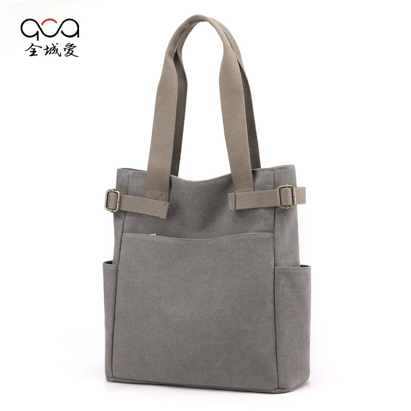 帆布包手提2023新款大容量单肩包 全城爱男士包袋