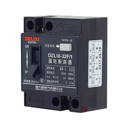 德力西DZL18-32F/1漏电保护器32A20A漏保断路器开关家用220V单相 - 图1