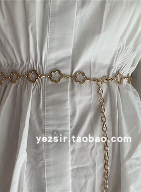 花朵女百搭韩版配裙子西服腰链