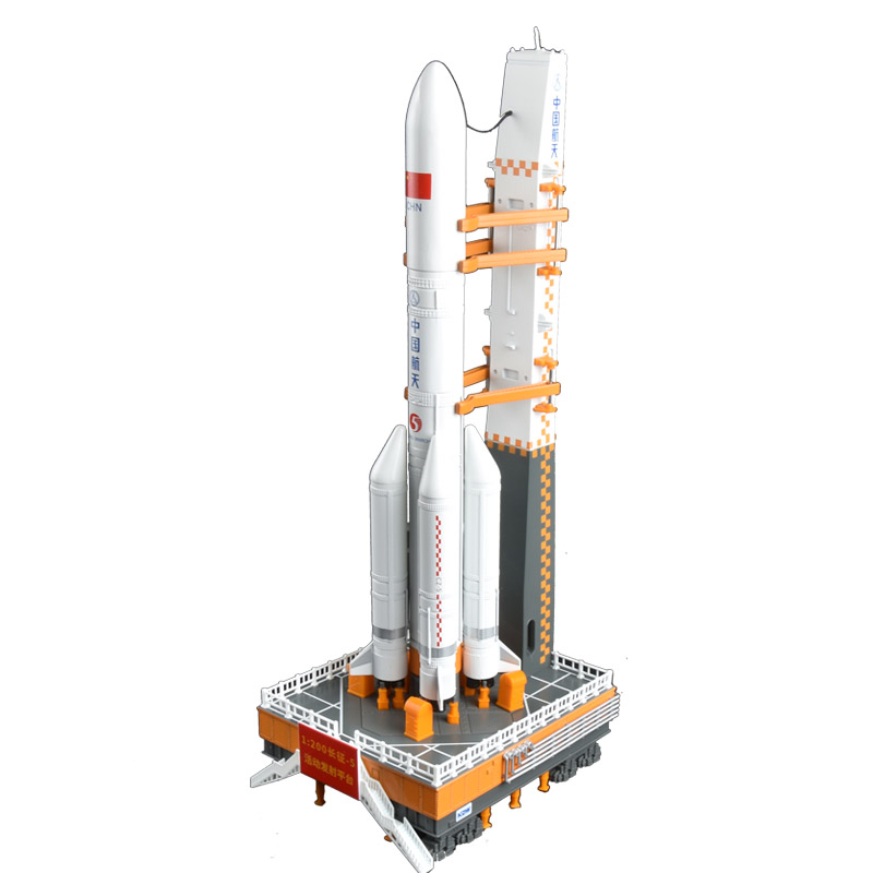 凯迪威1:200长征5号火箭发射平台金属模型仿真合金航天运载火箭 - 图3