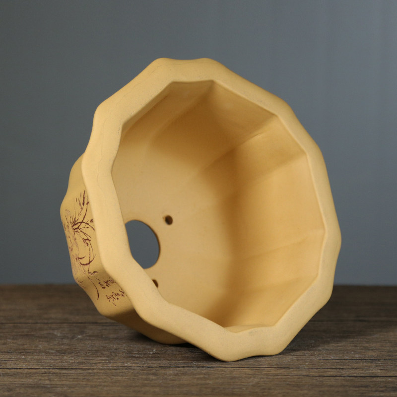 宜兴紫砂陶瓷造型花卉绿植园艺盆景盆仿古葵式树桩盆兰花花盆,淘宝优惠券,粉丝福利购,淘宝优惠卷