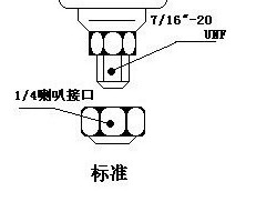 气动压力开关内外牙接头 真空泵转换接头M7/16-20牙变G1/4螺纹