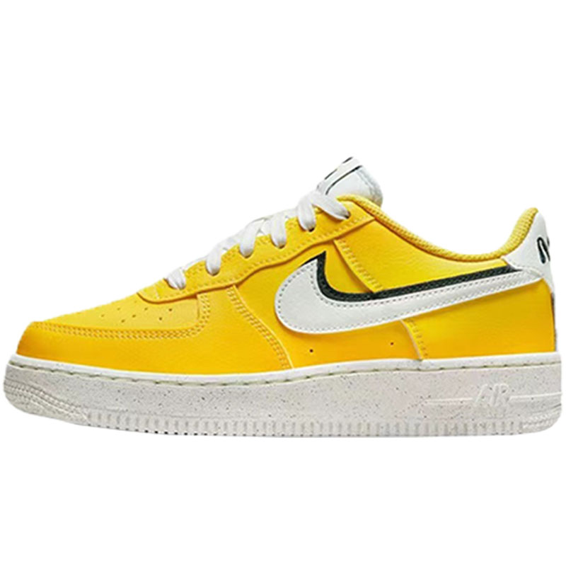 Nike Air Force 1 AF1'82 GS黄白蓝色空军一号板鞋 DQ0359-100-图3