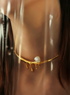 pearlona巴洛克脖子饰品珍珠