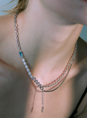 PEARLONA方钻巴洛克珍珠海星项链