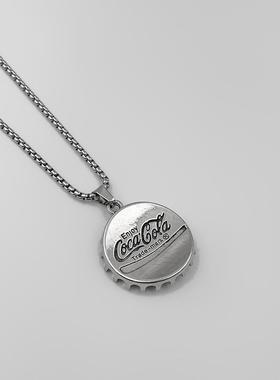 WHYBLUE新款可乐瓶盖项链男