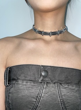 朋克风y2k嘻哈辣妹金属choker