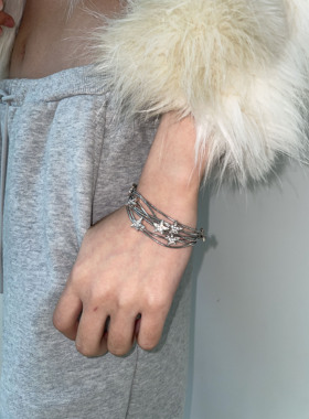 甜酷辣妹多层星星手链