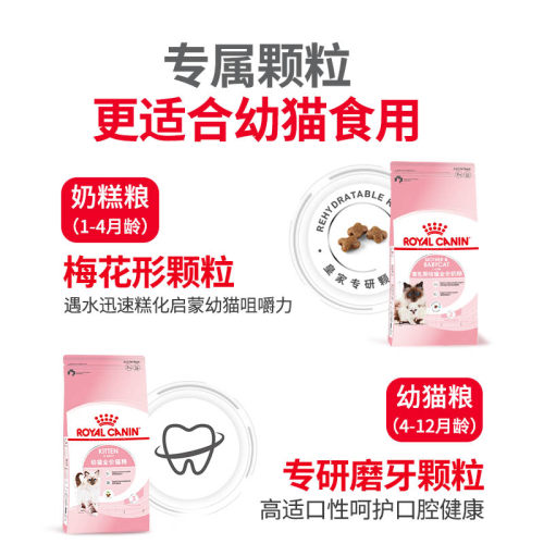 皇家猫粮通用幼猫猫粮K36奶糕离乳期BK34幼猫专用猫粮10kg - 图3
