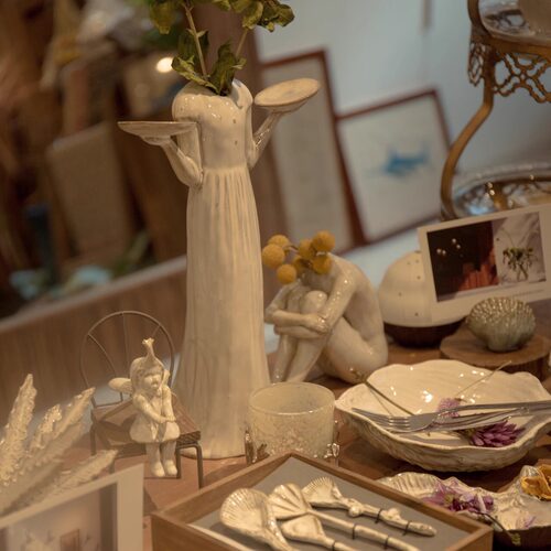 现货泰Yarnnakarn创意瓷手作Still LIfe人体雕塑花器装饰摆件花瓶 - 图2