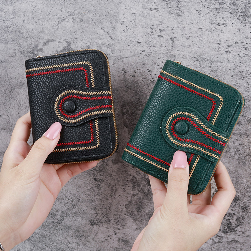 新款小钱包女短款潮款银行卡套包多卡位防消磁卡包钱包一体女钱夹,淘宝优惠券,粉丝福利购,淘宝优惠卷