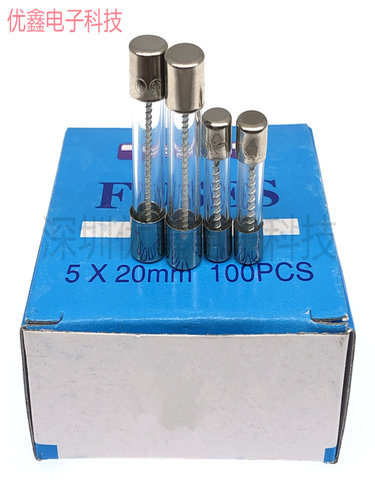 5*20/6X30mm 绕线慢熔断音响玻璃保险丝管 T1AL/2A/3A/5A-20A250V - 图1