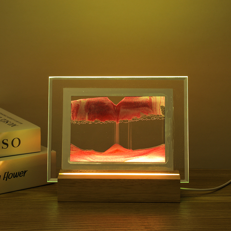 创意流沙画桌面摆件客厅办公室家居装饰品电视柜酒柜简约生日礼物 - 图1