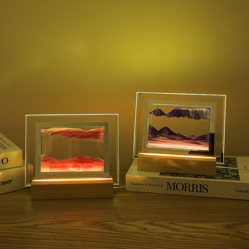 创意流沙画桌面摆件客厅办公室家居装饰品电视柜酒柜简约生日礼物 - 图0