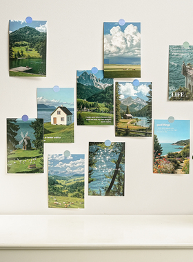 北欧风景ins风装饰卡片墙贴