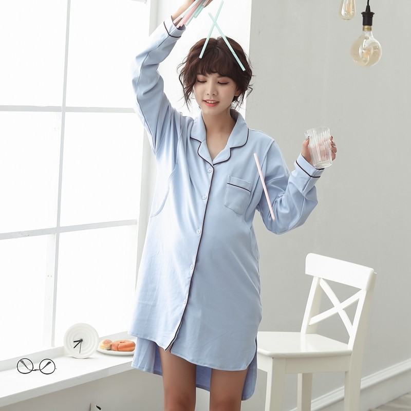 坐月子服孕妇春秋季纯棉喂奶睡衣 sakurawolf家居服套装