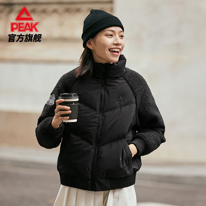 匹克官方棉服女冬款2025休闲耐磨薄棉衣保暖户外训练轻便运动外套