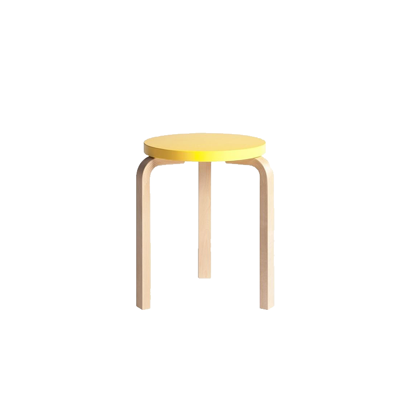 凡德罗全球购正品|芬兰ARTEK Stool60圆凳经典北欧简约桦木矮凳-图2