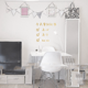 Short sentence handwritten artistic style bedroom bedside happy sticker
