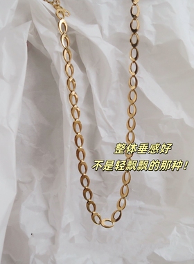 洗澡可以戴，不掉色项链高级感