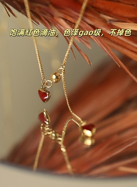 小二推荐！质感好不掉色爱心项链