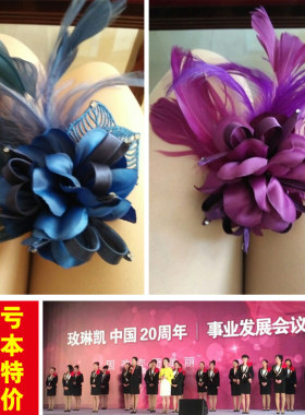 花布男士西服女日韩嘉宾婚礼胸针