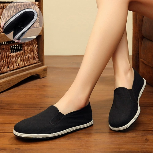 Детская старая пекинская черная ткань обувь женщина мальчик красная армия восьмая дорога хор