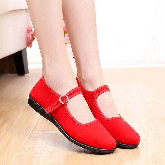 黑色软底儿童考级舞蹈演出鞋公主跳舞鞋高跟男女童布鞋