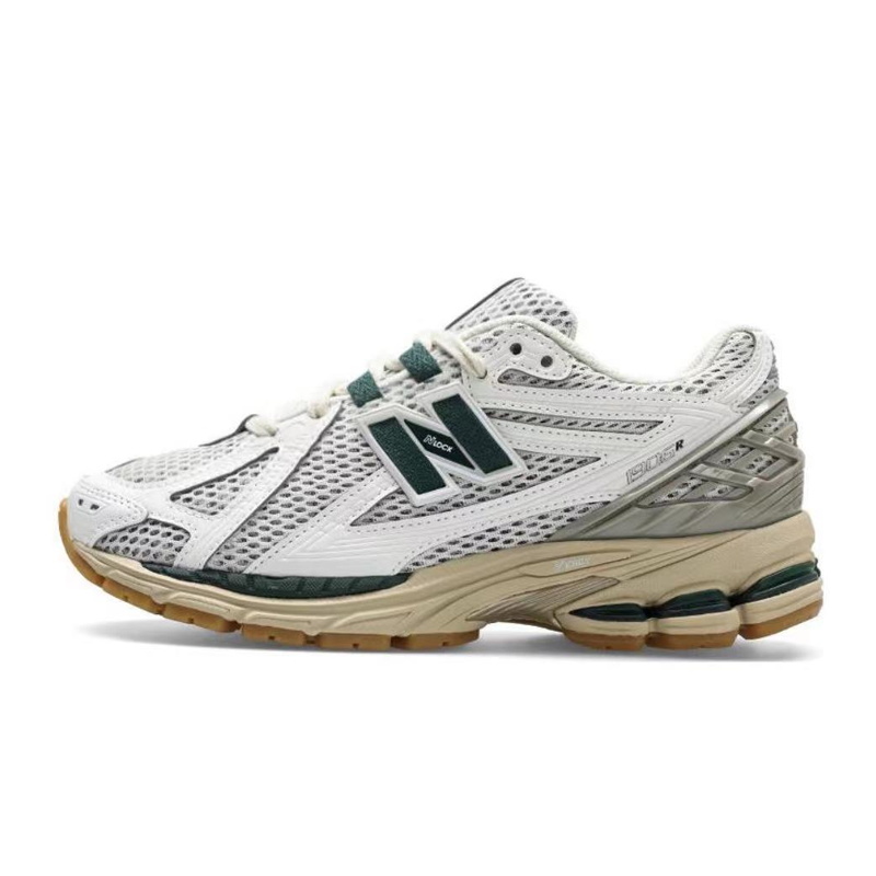 New balance NB1906R系列 复古男鞋女鞋白绿休闲慢跑步鞋 M1906RQ - 图0