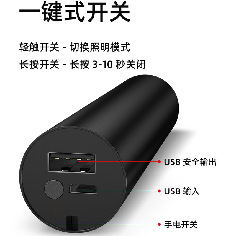 神火S11强光手电筒超亮led家用户外防水多功能可充电迷你小手电 - 图1