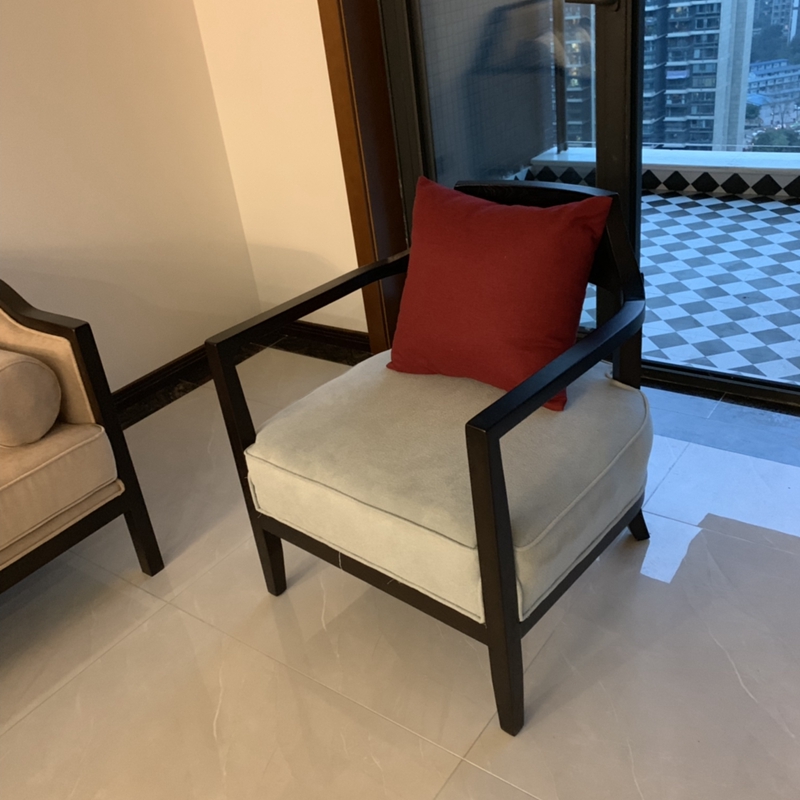 新中式实木沙发组合现代中式小户型酒店接待沙发轻奢禅意客厅