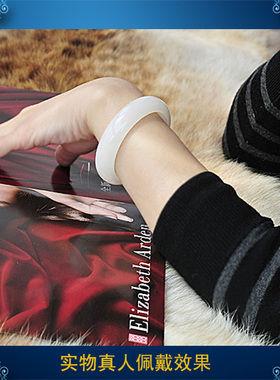 正品精选一级白昆仑玉碧玉手镯