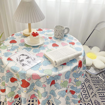 Tablecloth ins style desk students dormitory girl heart bedroom rectangular tablecloth Japanese plaid ຂະຫນາດນ້ອຍ mat ຕາຕະລາງສົດ