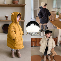 Korean male and female children in the middle of a new down clothes winter foreign air baby boy baby small devil thickened winter clothing jacket